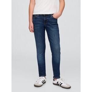 GAP Kids 12 Mid Rise Everyday Super Skinny Jeans Dark Indigo Wash Stretch Denim
